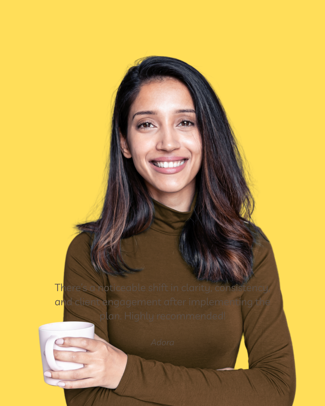 brown and beige simple testimonial instagram post